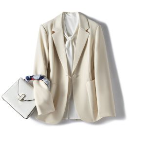 Plain Office Women Blazer