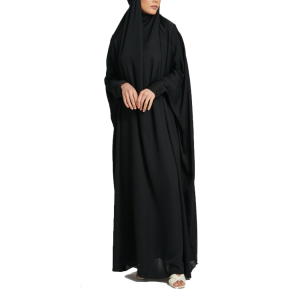 Solid Color Floor Length Prayer Abaya