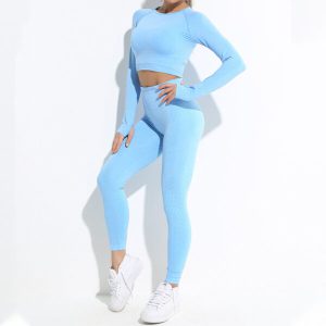 High Waist Gym Leggings Yoga Pants Set