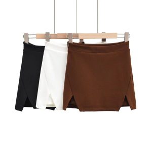 Plain Bodycon Mini Skirt