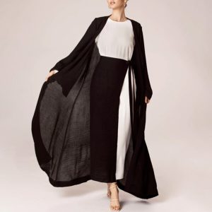 Chiffon Maxi Muslim Open Abaya
