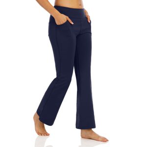 Flare Bootcut Yoga Pants With Pockets For Women