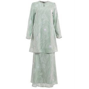 Modern Plain Baju Kurung Malaysia – Green