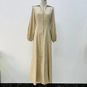 Maxi Linen Shirt Dress