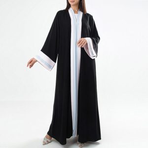 Full Length Balck Open Abaya