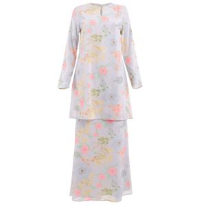 Floral Chiffon Baju Kurung
