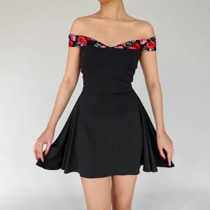 Flare Black Women Dress
