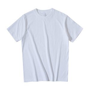 Basic Short Sleeve Blank White T Shirt